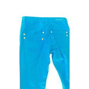 Rock and Republic Denim Jeans Size 6M Teal with  gold Accents